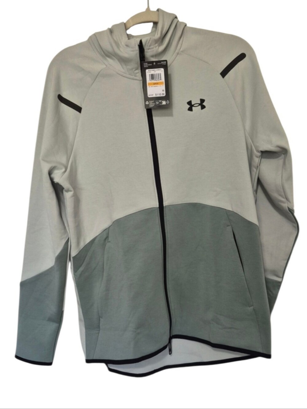 Under Armour Unstoppable Fleece Full Zip Jacket Green Men's Small NWT